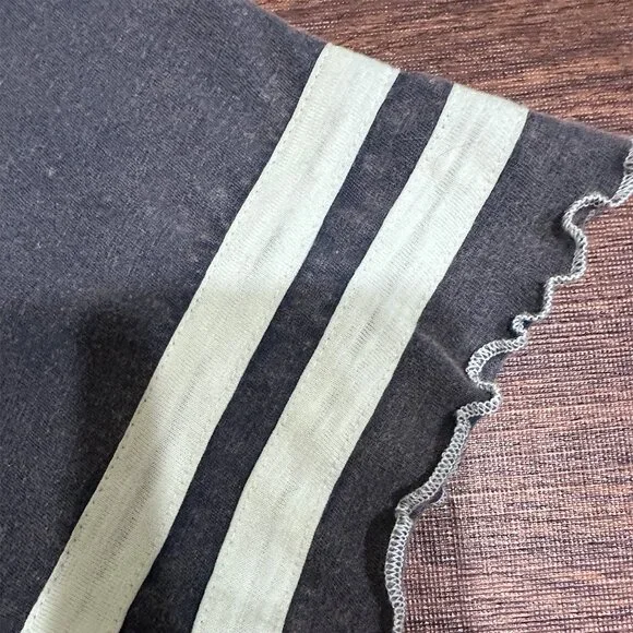 Free People Wish You Were Here Raglan Floral Tee in Blue Teal Women's XS - Picture 7 of 11